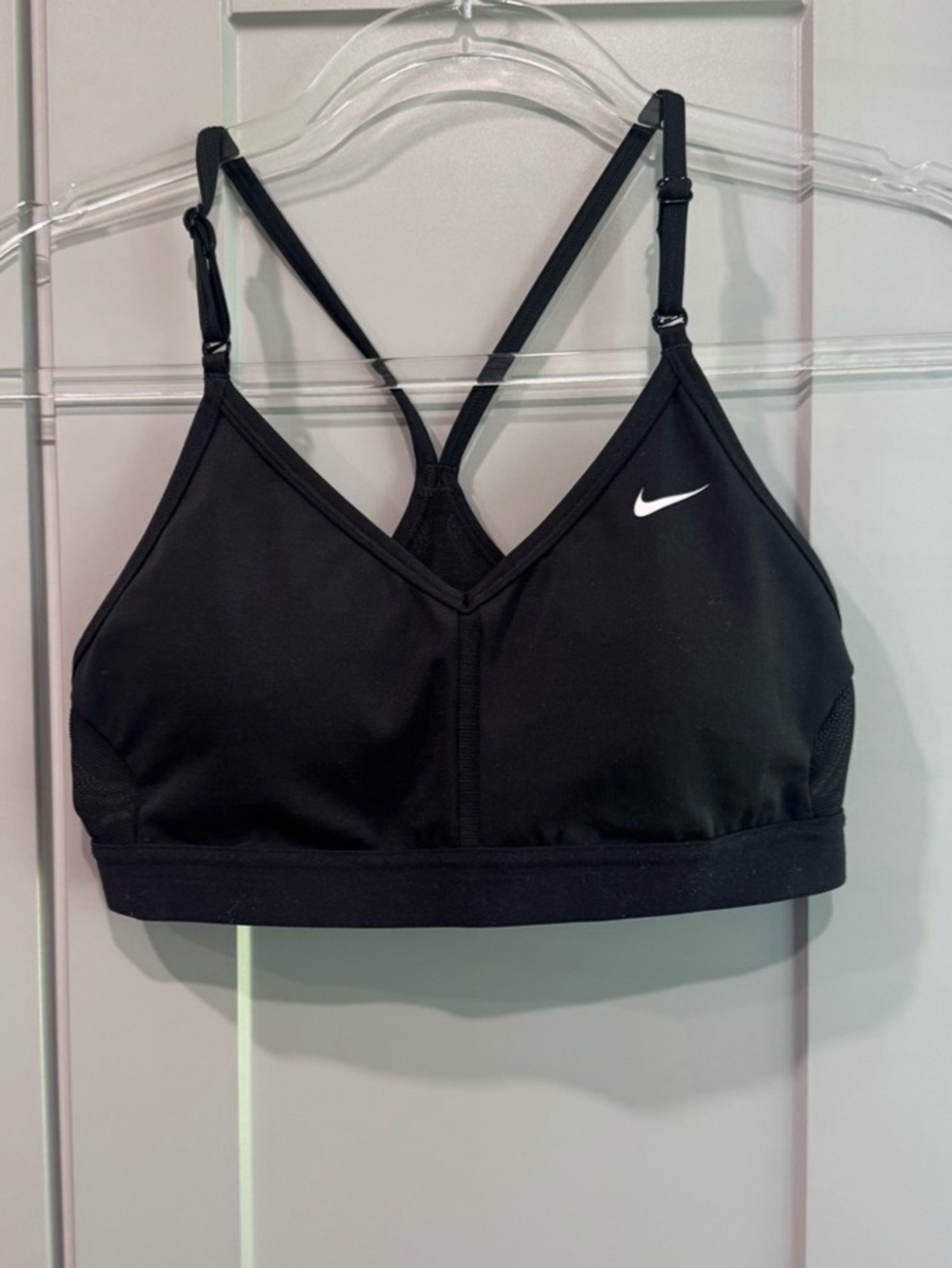 Nike Dri-Fit Indy Light Support Padded Adjustable Sports Bra Black